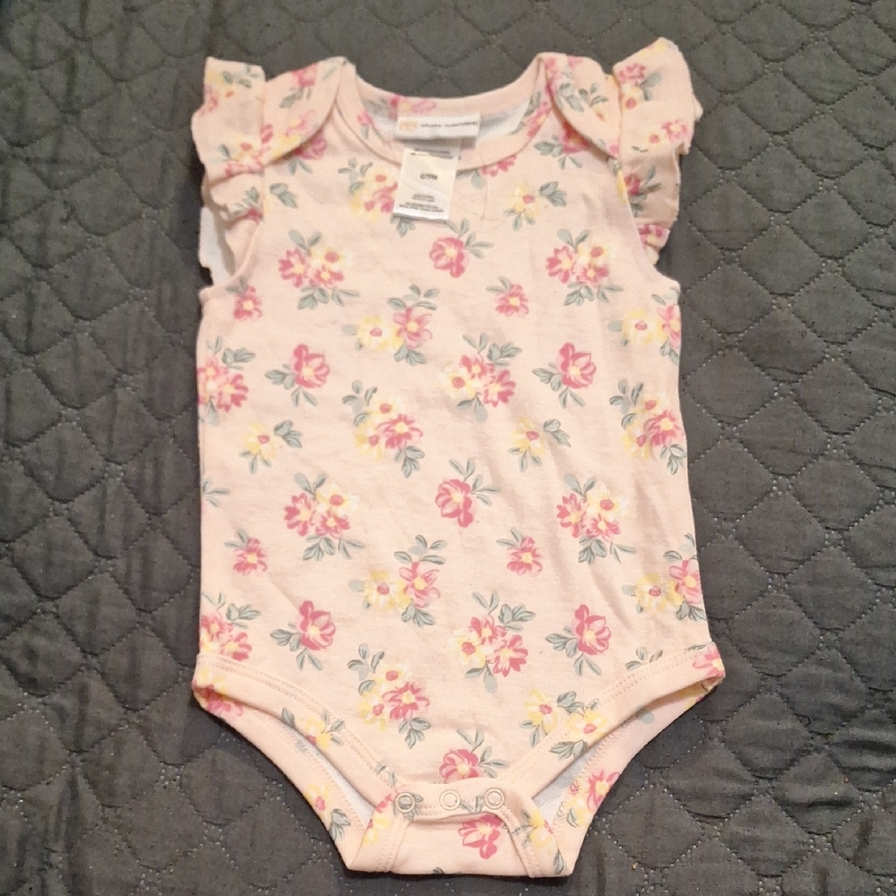 Daisy Fuentes Pink Floral Kids Bodysuit